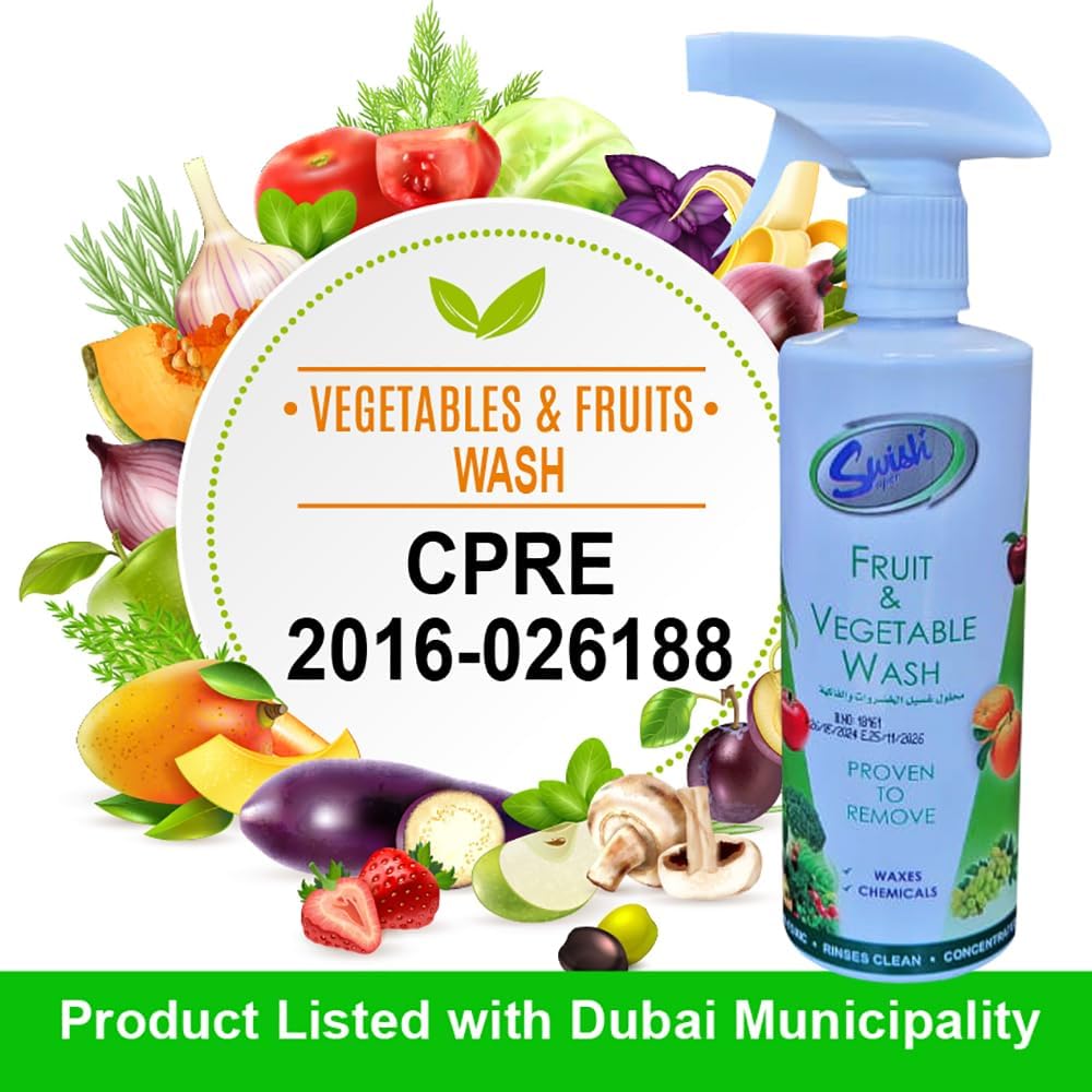 Swish Super Fruit & Vegetable Wash Rinses Clean (5 Liter)