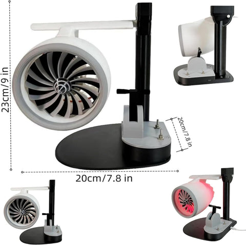 Turbojet Desktop Fan with Humidifier, Creative Turbo Desktop Fan