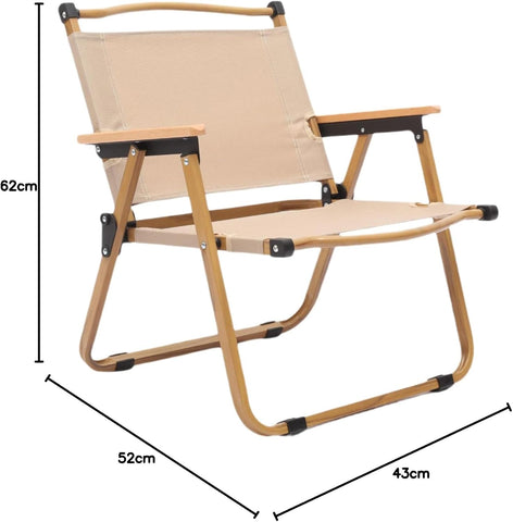 Olmecs Portable Folding Camping Chair Fishing Camping Chair