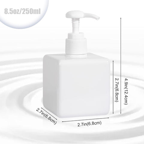 Willow 250ml Refillable Plastic Empty Lotion Soap Dispenser Liquid Container for Shampoo or Body Wash (240 Pcs / Ctn)