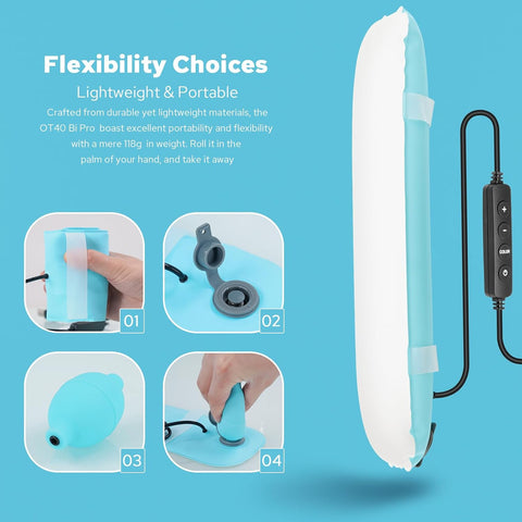 Inflatable Video Light Bar, Handheld LED Video Light Bar