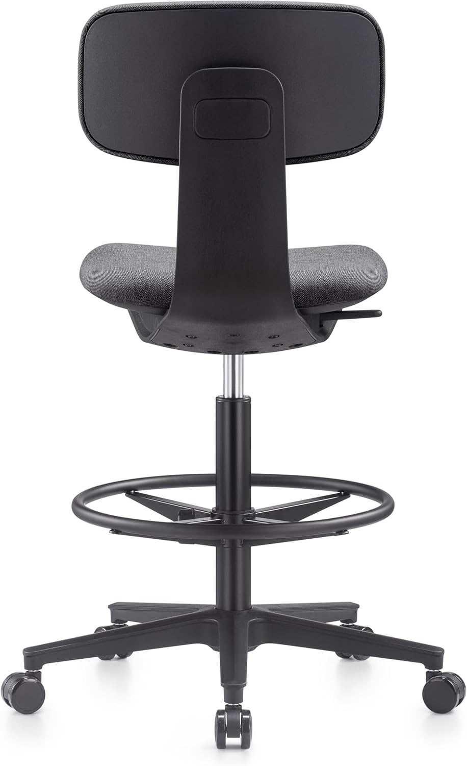 NAVO Pluto, High Office Chair, Ergonomic Drafting Chair (PURE BLACK)