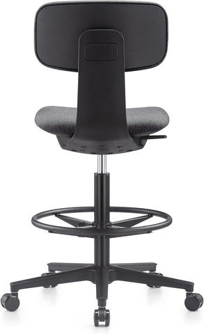 NAVO Pluto, High Office Chair, Ergonomic Drafting Chair (PURE BLACK)