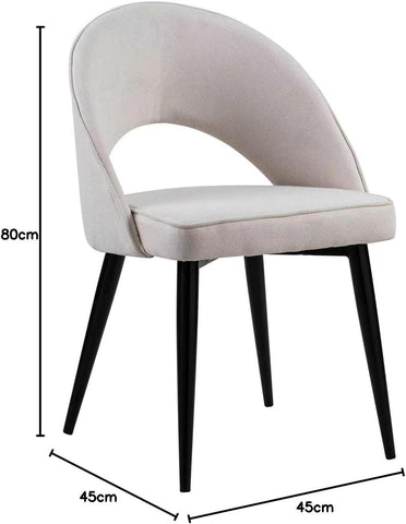 Olmecs Home and  Dining Room Restaurant Chair (beige)