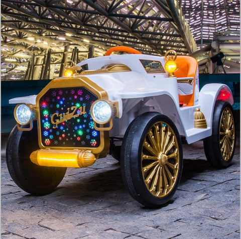 emma Large Children's Electric car Four-Wheel Remote Control Kids Ride on car car with Charger