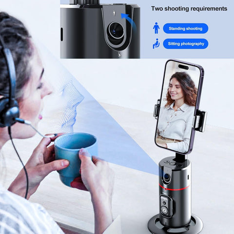 Handheld Stabilizer Smart Face trасking Wireless Selfie Stick Tripod ρһопе Holder with Removable Fill Light for Live (KJY-P02-with Remote) Brand: Generic
