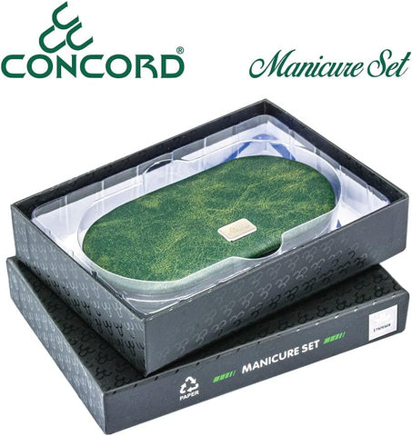 Concord Manicure Set | 6 Nail and Cuticle Tools, 1 Ear Cleaner
