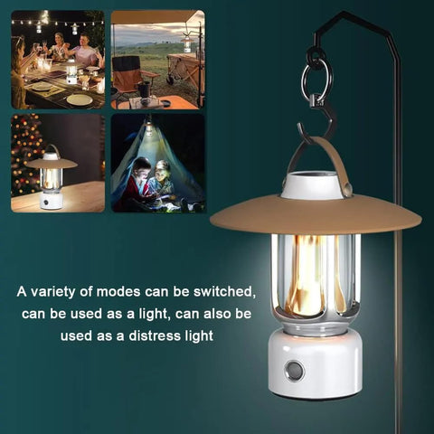 Toby’s New Launched CPL-T15 Camping Lantern 3 Lighting Modes Multiple Power Supply Options (Grey)