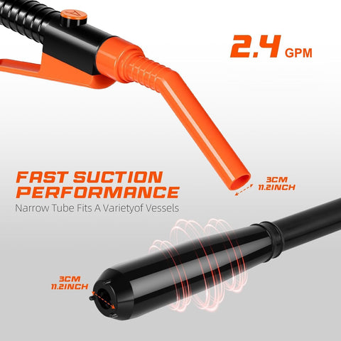Fuel Transfer Pump, Portable Battery Powered Siphon Pump, for Fuel, Water, Diesel and Fluid Transfer - CENXI