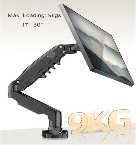 F80 Desktop Gas Spring 17-30 inch LCD LED Monitor Stand mounting arm Full Motion Monitor Stand Load Capacity 2-9 kg