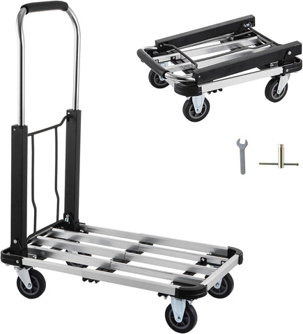 Platform Trolley With Adjustable Base And Handle - Olmecs