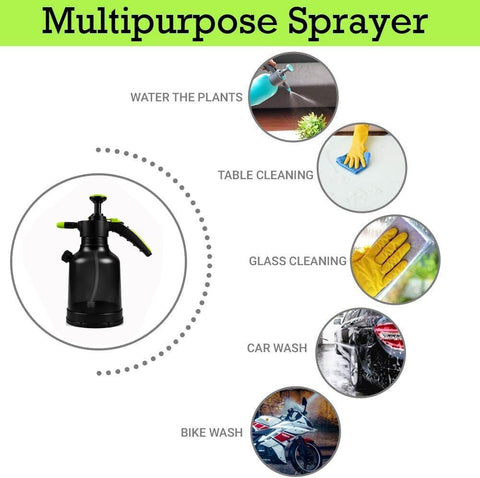 2.5L Hand Pump Pressure Sprayer Bottle – Garden Plant Mister, Adjustable Nozzle