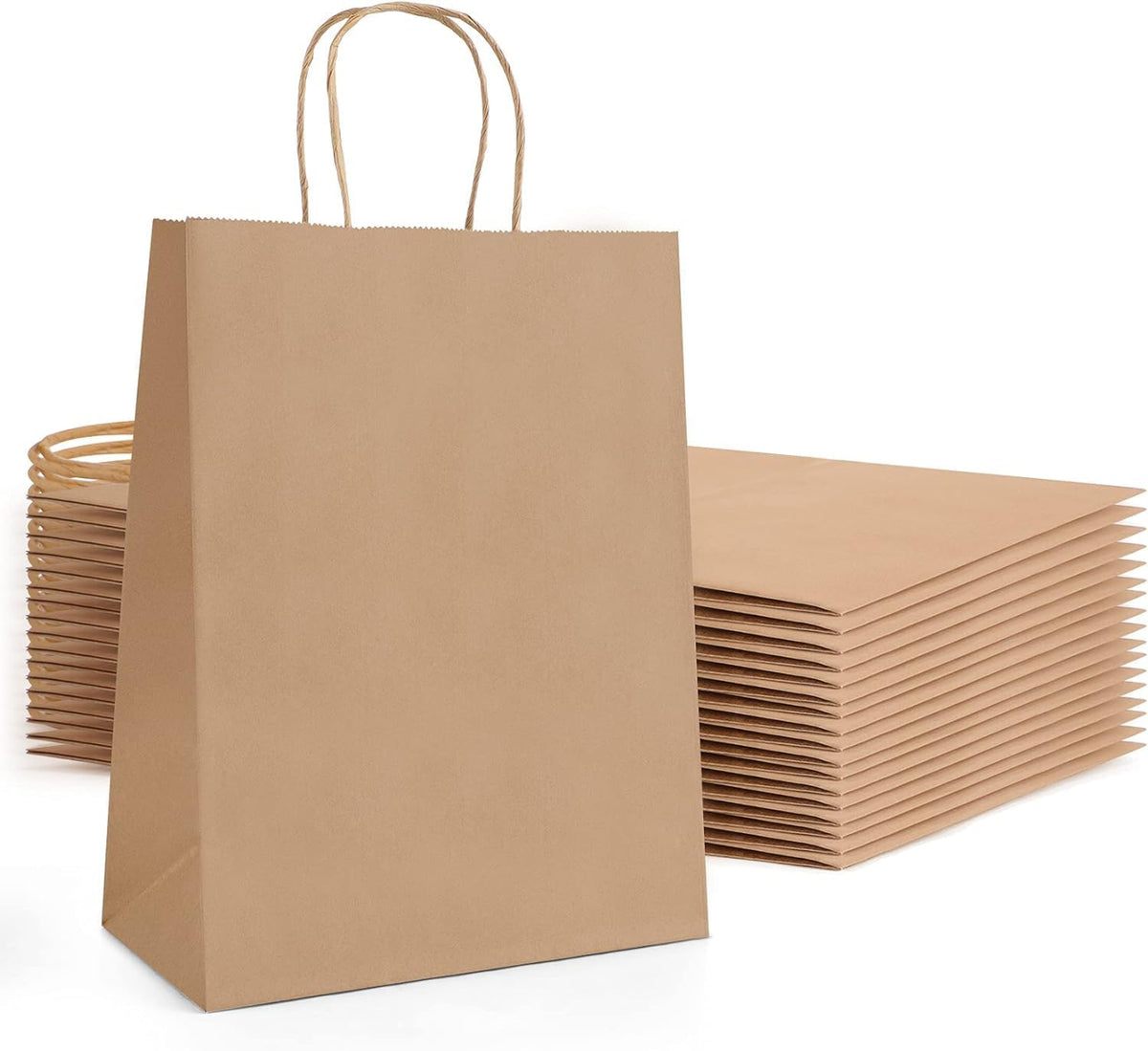 Willow 250 Pieces Kraft Paper Bags with Twisted Handle  30x23x12cm (250Pc / Box)