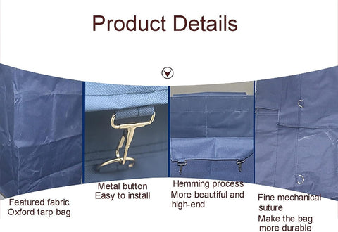 Olmecs Large Oxford Cloth Waterproof Removable Liner Bag For Rolling Laundry Basket