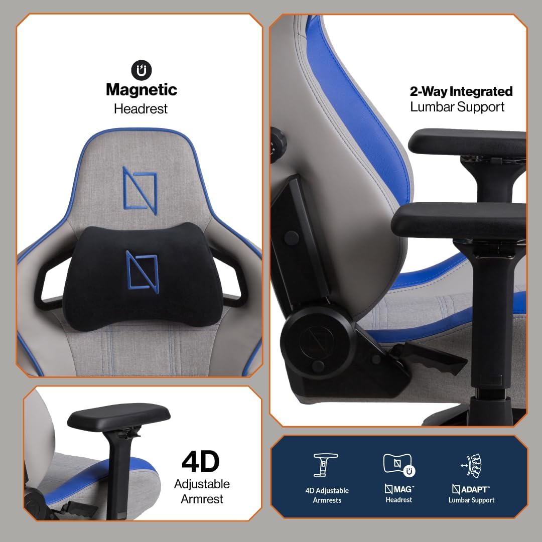 Navodesk APEX AIR, Ergonomic Gaming Chair(RACING BLUE, FORMULA SERIES)