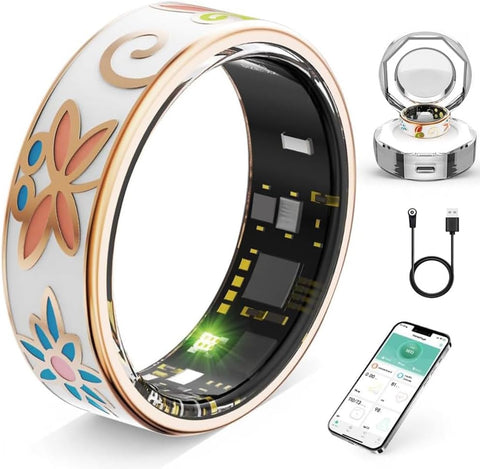 Smart Ring for Women Fitness Tracker with Heart Rate