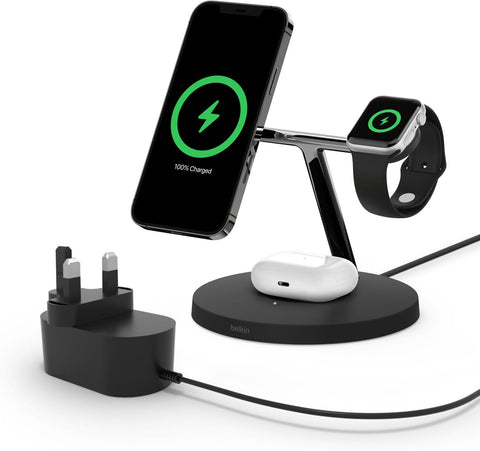 Belkin BoostCharge PRO 3-in-1 Wireless Charger with MagSafe