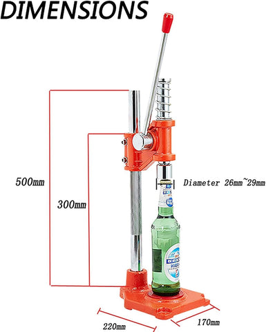 Soda Bottle Capping Machine, Manual Capping Machine for Sesame Oil Soy Sauce