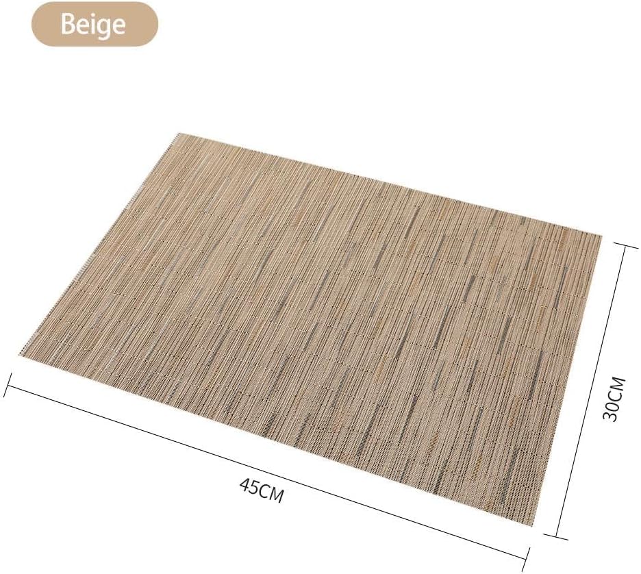 PVC Non-Slip Heat Resistant, Table Set for Kitchen, Dining Table, Hotel (10Pc Set)