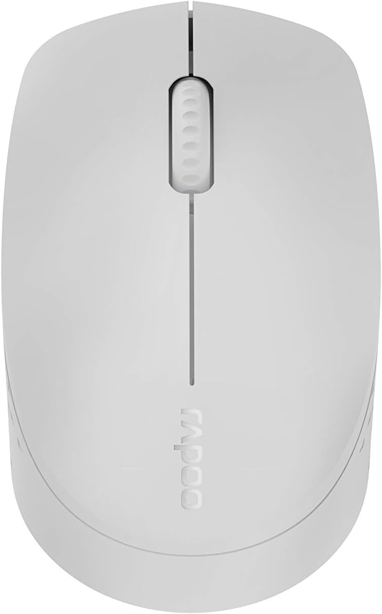 Rapoo M100 Multi-mode Wireless Silent Optical Mouse, Light Grey