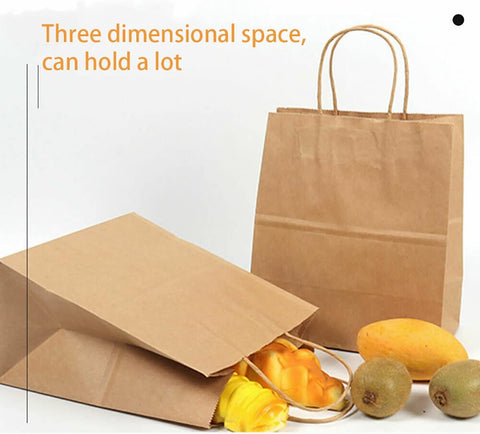 Willow 250 Pieces Kraft Paper Bags with Twisted Handle  33x34x18cm (250Pc / Box)