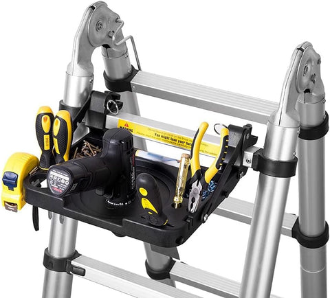 Telescoping Ladder 4M+4M (8Mtr), Aluminum Ladder, Multi-Function A Type Portable Telescopic Extension Ladder