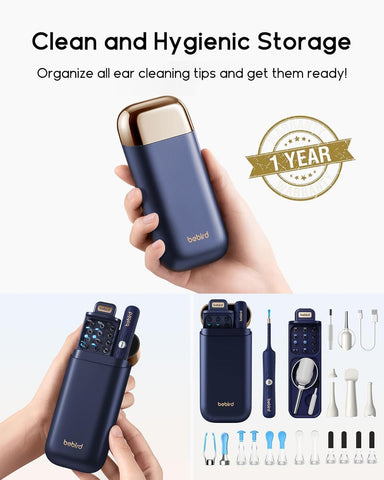 Bebird Earsight Plus Ear Wax Removal Tool Camera, Ear Cleaner with Flexible Wireless Ear Camera Otoscope