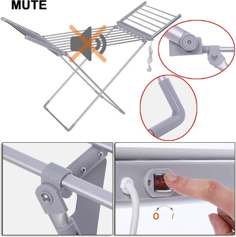 Olmecs 18 Rails Electric Heated Clothes Dryer – 230W