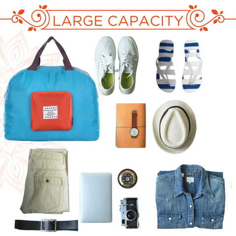 Willow Large Capacity Folding Duffle Bags for Women and Men, Travel Lightweight Traveling Bag