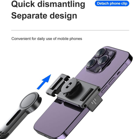 Handheld Stabilizer Smart Face trасking Wireless Selfie Stick Tripod ρһопе Holder with Removable Fill Light for Live (KJY-P02-with Remote) Brand: Generic