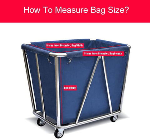 Olmecs Large Oxford Cloth Waterproof Removable Liner Bag For Rolling Laundry Basket