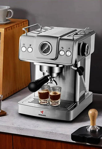 MEBASHI ME-ECM2038SS Espresso Coffee Machine, 20 Bar Pressure, 1.8L Capacity