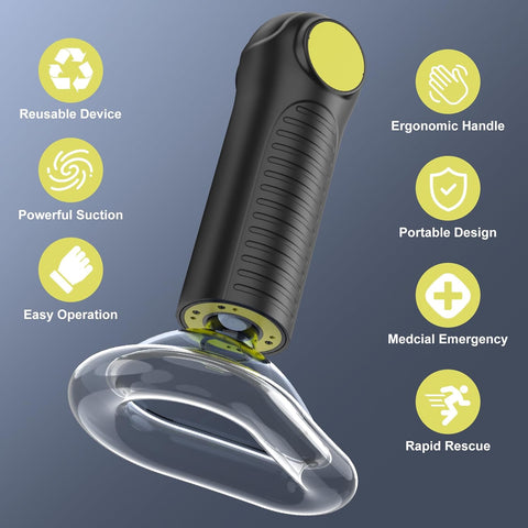 Choking Rescue Device, Anti Choking Device for Baby and Adults, EasyPumpVac Airway Suction Device
