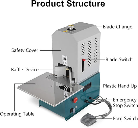 Electric Round Corner Machine 180W Heavy Duty Fillet Paper Cutter with Foot Pedal and 7 Dies R3-R6 R8-R10