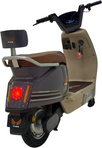 VLRA 48V20AH Mobility Scooters, Galaxy Purple and Beige, Digital Display Panel, Brown Leather Seat, 60 speed，