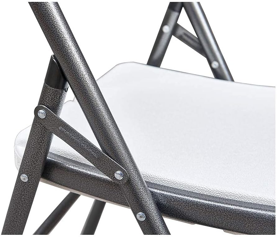 Olmecs Set of 2 White Plastic Folding Dining Chair