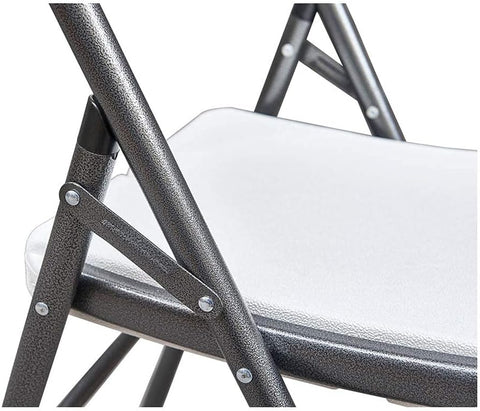 Olmecs Set of 2 White Plastic Folding Dining Chair