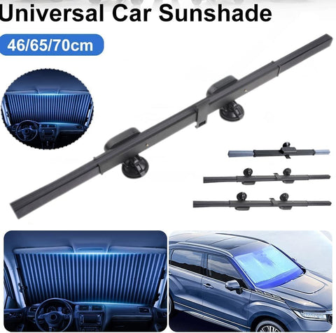 Auto Sunshade, Retractable Windshield Sun Shade, Quick Install Durable Breathable Mesh Cove