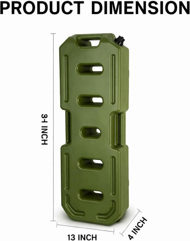 Portable Gasoline Fuel Can , Gas Container with Secure Cap - 20L