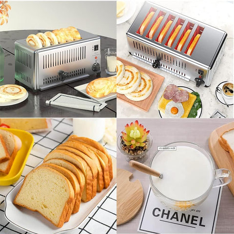 Toaster Breakfast Machine Hotel Commercial Toaster 6-slice
