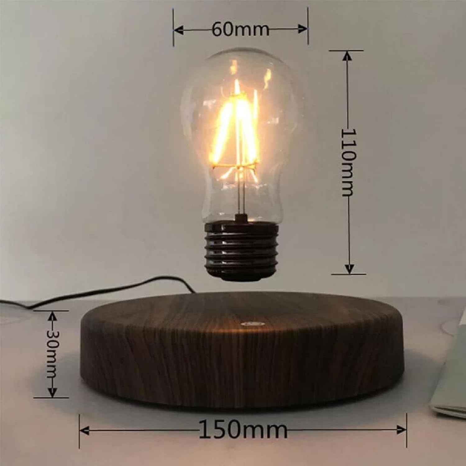 Olmecs Magnetic Floating Light Bulb Lamp, Levitating LED Bulb