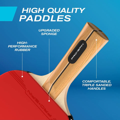 PRO-SPIN Portable Table Tennis Rackets Set