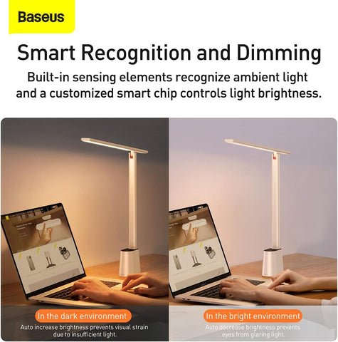 Baseus LED Desk Lamp Auto-Dimming Table Lamp Eye-Caring Smart Lamp Touch Control 47"