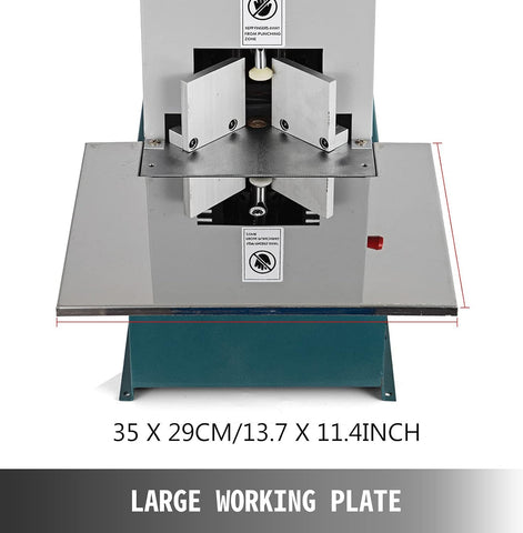 Electric Round Corner Machine 180W Heavy Duty Fillet Paper Cutter with Foot Pedal and 7 Dies R3-R6 R8-R10