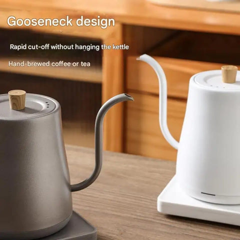 Olmecs Wooden handle design Gooseneck Electric Pour Over Kettle with Temperature Control