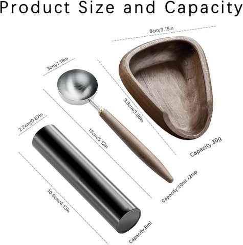Coffee Beans Dosing Cup with Spoon and Spray Bottle Kit For Espresso