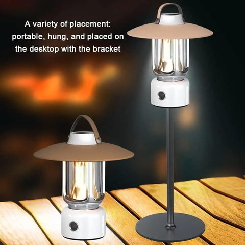 Toby’s New Launched CPL-T15 Camping Lantern 3 Lighting Modes Multiple Power Supply Options (Grey)