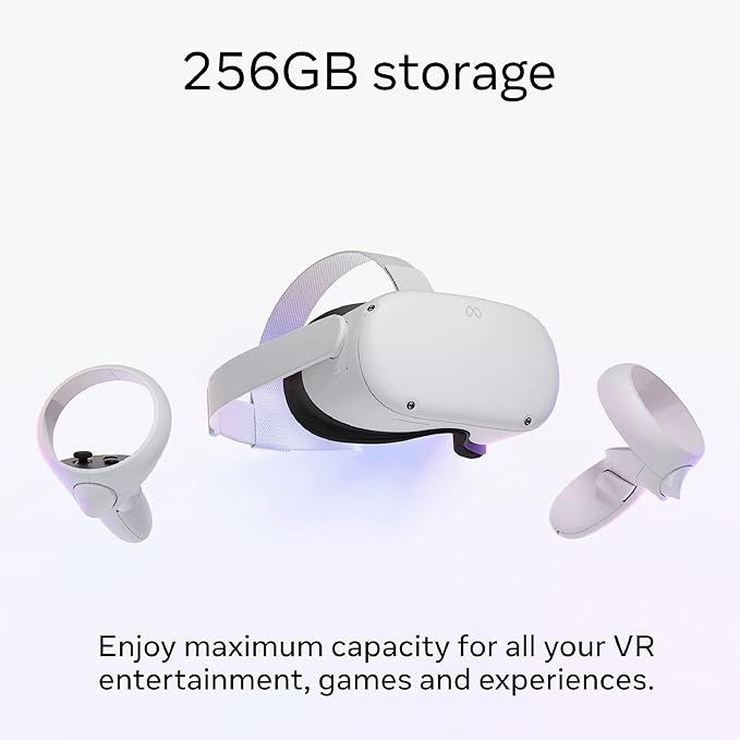 Oculus Meta Quest 2, Advanced All-In-One Virtual Reality Headset, 256 GB