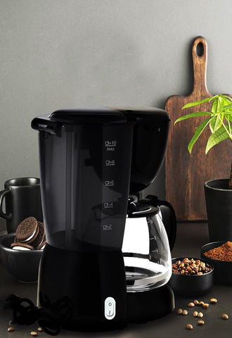 MEBASHI Drip Coffee Machine with Swing Out Filter Holder, 1.25L Capacity 750W (ME-DCM1003BCB)