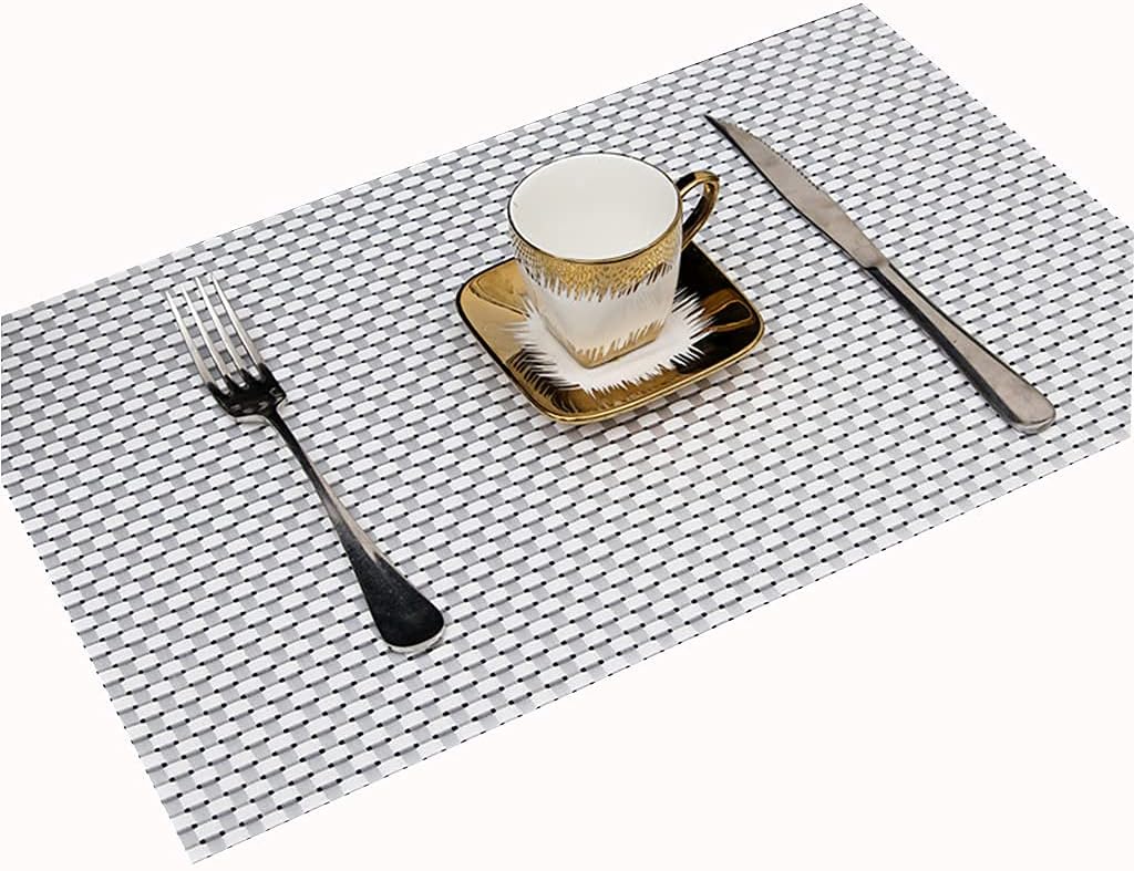 PVC Non-Slip Heat Resistant, Table Set for Kitchen, Dining Table, Hotel (10Pc Set)